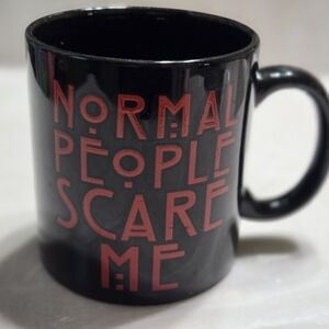 Black and Red Mug - "Normal People Scare Me" American Horror Story